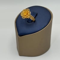 خاتم وردة ذهب عيار 21