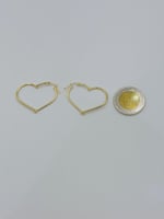 حلق قلب ذهب عيار 18