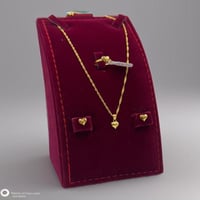 طقم قلب ذهب عيار 18