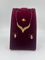 طقم جناح الصقر ذهب عيار 21