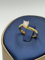 خاتم خطوبة ذهب عيار 18