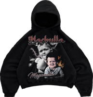 Hoodie Black With Print