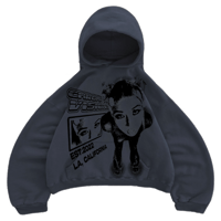 Hoodie Graphite With Print