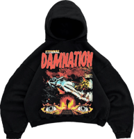 Hoodie Black With Print