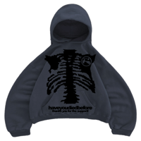 Hoodie Graphite With Print