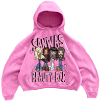 Hoodie Dusty Rose With Print