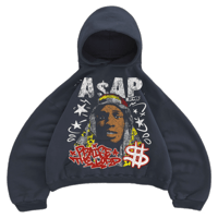 Hoodie Graphite With Print