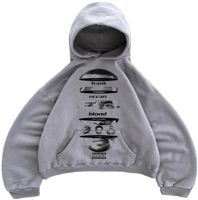 Hoodie Pearl Gray With Print