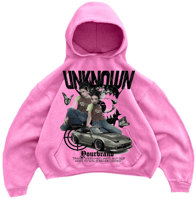 Hoodie Dusty Rose With Print