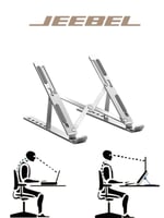 حامل لابتوب ألومنيوم Jeebel قابل للطي – خفيف ومتين...