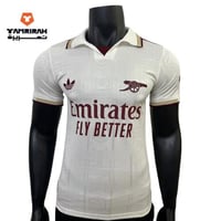 تيشيرت أرسنال الأبيض الأساسي 2026 - نسخة اللاعبين