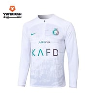 سويتر تدريب النصر 2024 أبيض وأسود للرجال