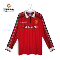 تيشيرت مانشستر يونايتد 1998 ريترو هوم أكمام طويلة