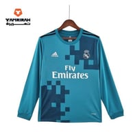 قميص ريال مدريد الإحتياطي أخضر داكن 2017 كم طويل