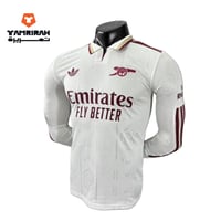 تيشيرت أرسنال الأبيض الثالث 2026 كم طويل نسخة اللا...