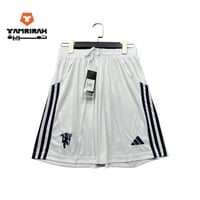 شورت أديداس مانشستر يونايتد الأبيض للرجال