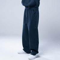 بنطلون واسع أوفرسايز بخصر مطاطي وقصة مستقيمة - كحل...