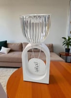 مبخرة كريستال كبيرة بقاعدة