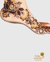 استيكر حناء للرجلين C286