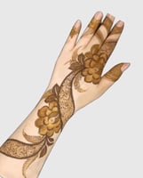 ملصق الحناء Z187 لليدين