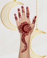 استيكر حناء U6 لليدين -FUNOONALABDA