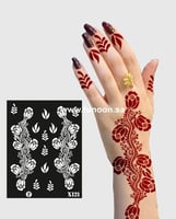 استيكر حناء X121 لليدين -FUNOONALABDA