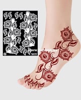 استيكر حناء X127 للرجلين -FUNOONALABDA