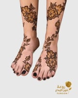 استيكر حناء للرجلين موديلC135