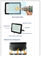 كشاف خارجي مربع 100W وات