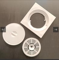 صفايه بلاستيك 10*10 ابيض