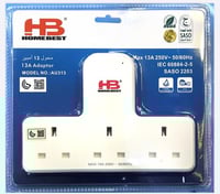 توصيلة كهربائيه جدارية مشترك ثابت 3 مقبس