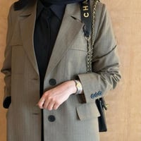 عباية قماش مخطط