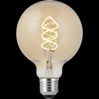 لمبه ديكوريه فلمنت 4 واط قزاز عسلي اضاءه اصفر