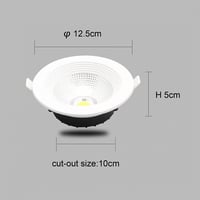 سبوت داون لايت 10 واط 10 سم لون اختياري