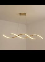 نجف مودرن ذهبي لون الانارة 3 اضاءات 42 واط