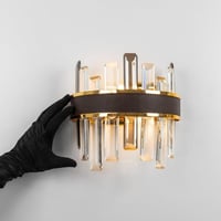 ابليك كريستال ذهبي مع حزام بني