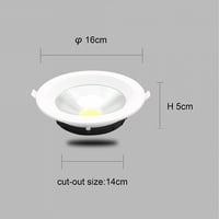 سبوت لايت 15 واط 14 سم اناره اختياريه