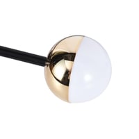 إنارة جدارية بالبطارية دائرتين مودرن اسود