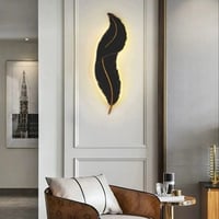 ابليك ريشه جداري اسود مقاس صغير