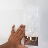 ابليك كلاسيك مفرد ذهبي بزجاج مزخرف