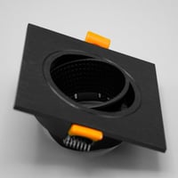 فريم مانع توهج مربع بلاستيك اسود كامل