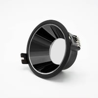 فريم مانع توهج 7 سم المنيوم اسود كامل