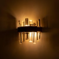 ابليك كريستال ذهبي مع حزام بني