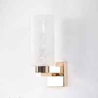 ابليك كلاسيك مفرد ذهبي بزجاج مزخرف