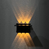 كشاف بوابة خارجي بالطاقة الشمسية مع حساس ضوء لون ا...