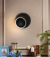 انارة داخلية غطاء اسود مودرن متحرك لون الانارة اصف...