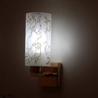 ابليك كلاسيك مفرد ذهبي بزجاج مزخرف