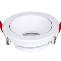 فريم مانع توهج 7 سم بلاستيك ابيض ابيض