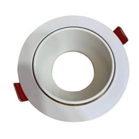 فريم مانع توهج 7 سم المنيوم ابيض ابيض