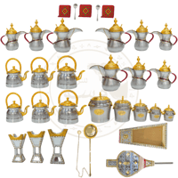 بكج دلال وأباريق المنيوم للزينه والإهداء من 31قطعه